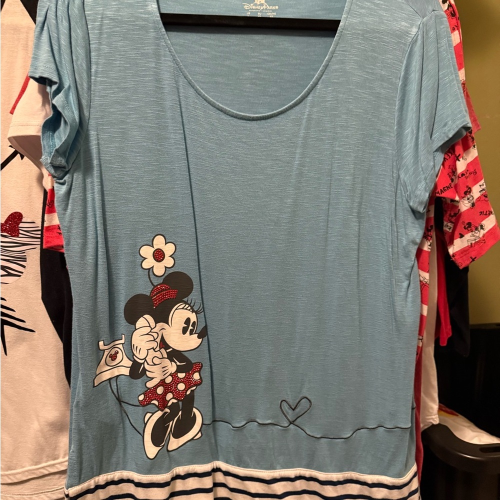 Disney Light Blue Minnie Mouse Tee